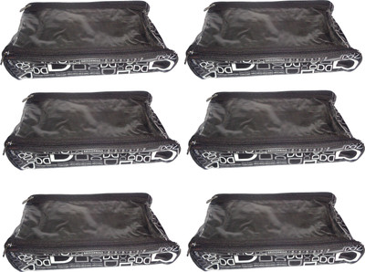 

sarohi Pack of 6 Shoe Pouch Shoe Cover Shoe Kit(Black)