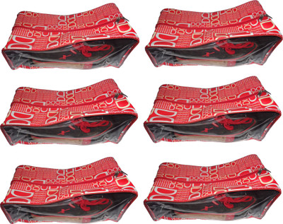 

Afrose Pack of 6 Shoe Pouch Shoe Cover Shoe Kit(Red)