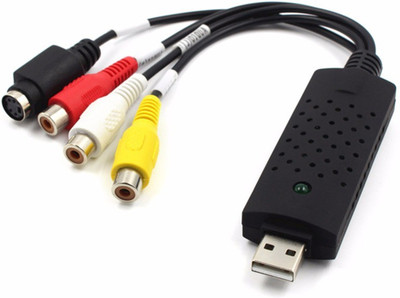 

Lascom India TV-out Cable USB 2.0 Easycap Dc60 Tv Dvd Vhs Video Adapter Capture Card Audio Av Capture Support Windows Xp/7/Vista 32(Black, For TV, 88.00)