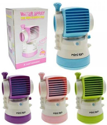 

Elegant Shopping Mini Fragrance Air Conditioner water spray Cooling Portable Desktop Humidifier Fan USB Fan(Green, Pink, Purple, Blue, White)