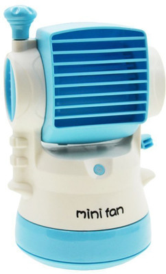 

Elegant Shopping Mini Air Conditioner water spray Cooling Portable Desktop Humidifier Fan USB Humidifier(Blue, White)