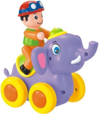 

Zest 4 Toyz Swinging Animal Show Lovely Elephant friction push and Go Action(Multicolor)