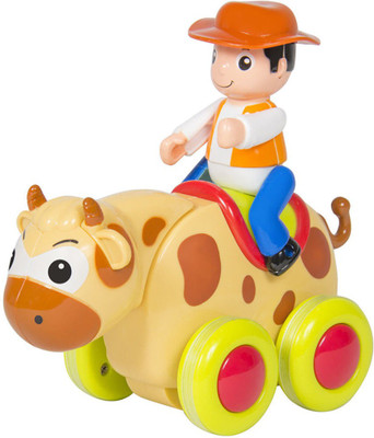 

Zest 4 Toyz Swinging Animal Show Lovely Bull friction push and Go Action(Multicolor)