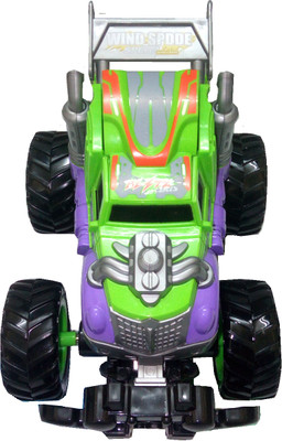

TALKING GANESHA Monster Deformation Off Road Car With Big Rubber Wheels Toy For Kids (green-silver)(Green, Silver)
