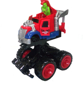 

TALKING GANESHA Monster Deformation Off Road Car With Big Rubber Wheels Toy For Kids (red-blue)(Red, Blue)