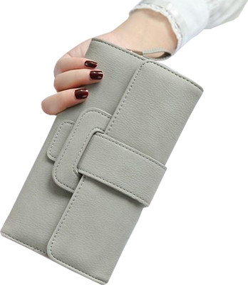 

ZELP Women Casual, Evening/Party Grey Fabric Wallet(10 Card Slots)