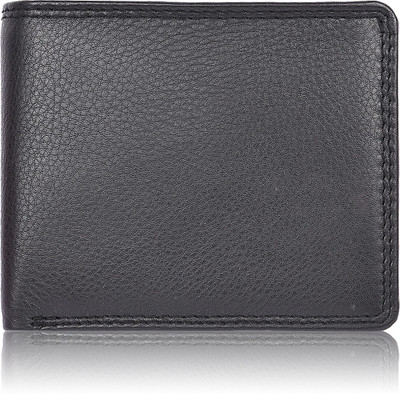 

Death By Color Men Black Genuine Leather Wallet(11 Card Slots)