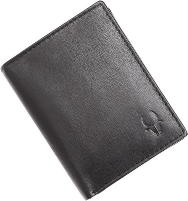 

WildHorn Men Black Genuine Leather Wallet(5 Card Slots)