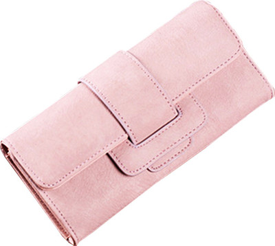 

ZELP Women Green Fabric Wallet(10 Card Slots), Pink