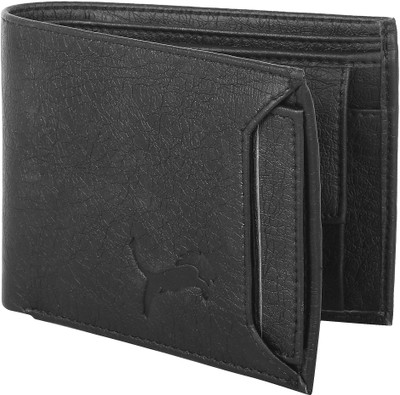 WILD EDGE Men Casual Black Artificial Leather Wallet(4 Card Slots)