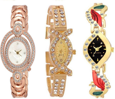 

iDIVAS ALK 54313 New Stylish Combo Gift Set Watches Pack Of-3 With 1 year Warranty Watch - For Women