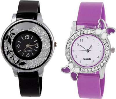 

iDIVAS ALK 55280 ButtrFly Case desing and fancy flower With 1 year Warranty Watch - For Women