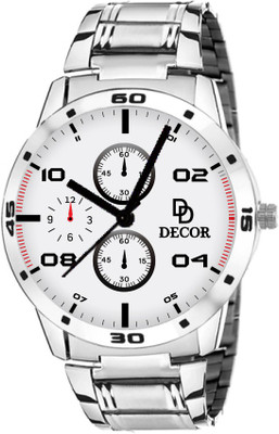 

DECOR D117 Analog White Dial Men's & Boy's Watch - For Men
