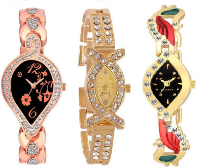 

iDIVAS ALK 54305 New 2018 Unique Collection Multi Dial Combo Watch - For Women