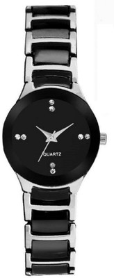 

Freny Exim Black luxury collection silver tone watches metal strap womens watch Premium watch Watch - For Girls