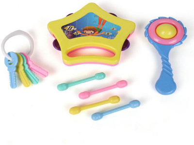 

Ratnas LITTLE DOLL RATTLE SET 4pcs. Rattle(Multicolor)