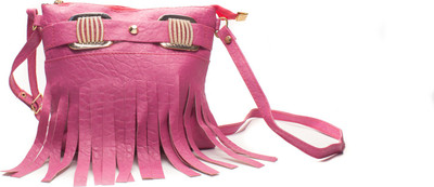 

l ladies sling bag Waterproof Sling Bag(Pink, 2 L)
