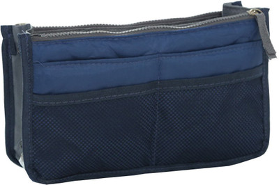 

Insasta Handbag Organizer Travel Storage bag Multi Pocket Function Bag Organizer - Navy Blue Waterproof Multipurpose Bag(Blue, 1 L)