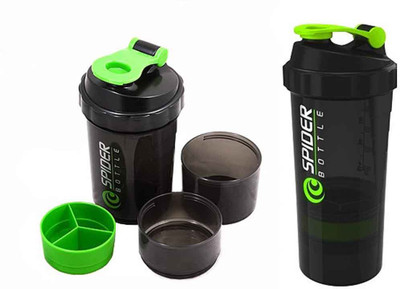 

JXL Sipper & Shaker 500 ml Shaker(Pack of 2, Green)