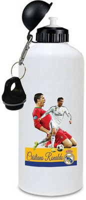 

Juvixbuy Printed Cristiano-Ronaldo-Real-Madrid-C-F 2 Water Bottle With Free 1 Cap ( Aluminium ) 750ml 750 ml Sipper(Pack of 1, Multicolor)