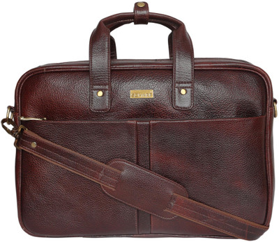 

SCHARF Tim Vine - Every Port Of Me 15.6" Laptop - Macbook Shoulder Messenger Bag Medium Briefcase - For Men & Women(Brown)