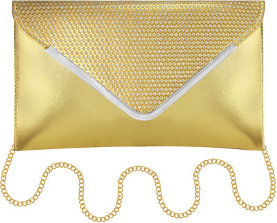 

JAZZENTERPRISES Casual Gold Clutch