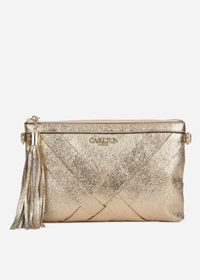 

Carlton London Casual Pink, Gold Clutch, Gold;pink