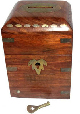 

MartCrown new type coin box Coin Bank(Brown)