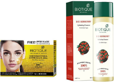 

BIOTIQUE BIO Gold Radiance Facial Kit, Bio Berberry Hydrating Cleanser(Set of 2)