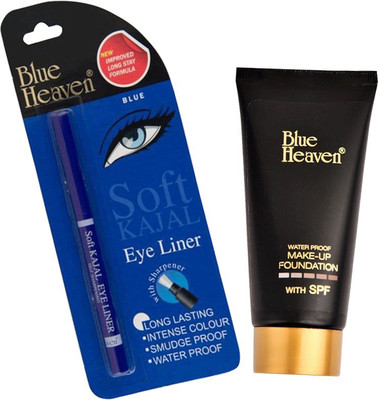 

Blue Heaven LONG LASTING KAJAL WITH TUBE FOUNDATION(Set of 2)