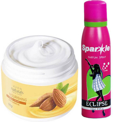 

Avon Anew NATURAL NOURISHING COLD CREAM 50 g (23435) With one sparkle perfume spray 150 ml(Set of 2)