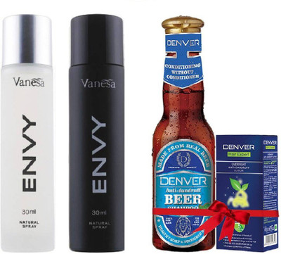 

W2W Men & Women Perfume & Anti Dandruff Beer Shampoo(Set of 2)