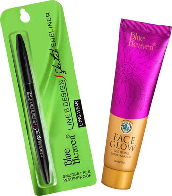 

Blue Heaven SKETCH EYELINER WITH FACE GLOW(Set of 2)