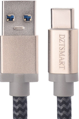 

dztsmart USB 3.0 Type C Cable, DZTSMART 3FT / 1M Type C Nylon Braided Fast Charger Cable DZT-CT11005A USB Cable(black with gray)