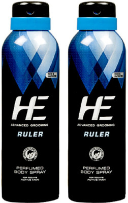 

HE RULER Advanced Grooming (Pack of 2) Perfumed Body Spray - For Men(150 ml, Pack of 2)