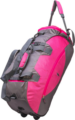 

Istorm Bat Pink & Grey Duffel Strolley Bag(Pink, Grey), Grey;pink