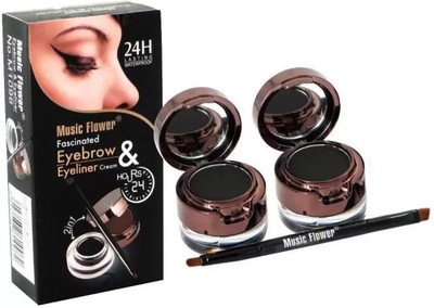 

Music Flower Fascinated 24 Hours Lasting Waterproof Eyeliner & Eyebrow 7 g(Black)