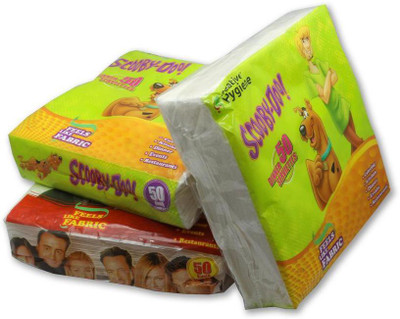 

Creative Hygiene Tissue Papers Serviettes/ Napkin 2 Ply 50 Sheets Size 40X40cms(Pack of 3)