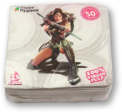 

Creative Hygiene Tissues Serviettes/ Napkins 2 Ply 50 Sheets Size 30X30cms