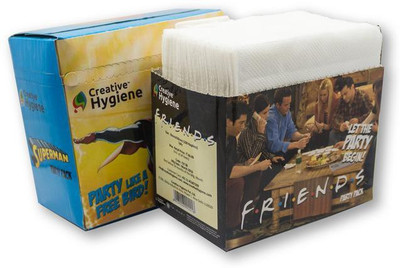 

Creative Hygiene Tissues Party Pack-100 Napkins 1 Ply Pack of 2 size 30x30cms(Pack of 2)