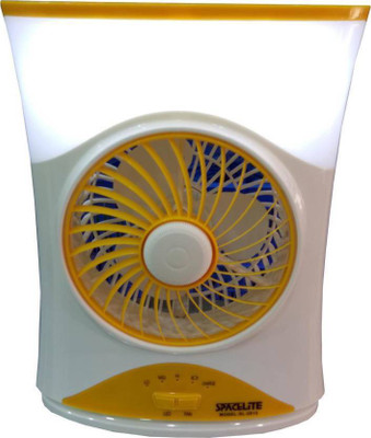 

care 4 7" high speed rechargeable fan WITH light 3 Blade Table Fan(MULTICOLOR, Pack of 1)