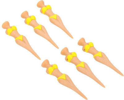 

Tour Edge 6pcs Novelty Bikini Lady Golf Tee Yellow Golf Tees(Pack of 6, Yellow)