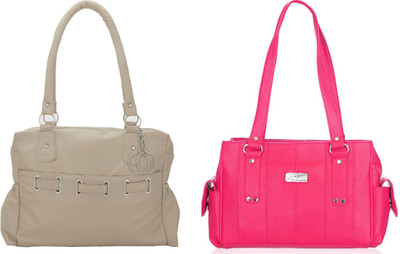 

Lady bar Shoulder Bag(Red, Pink), Pink;red
