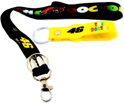

ShopTop Fabric ID Tag The Doctor 46 and Double Sided Doctor 46 Key Chain