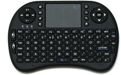 

Piqancy compatible Wireless Touchpad Mini Keyboard Wireless Multi-device Keyboard(Black)