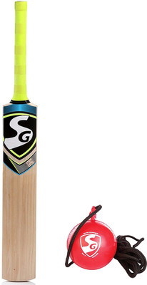 

SG Cricket Practice Combo - Nexus Plus Kashmir Willow Cricket Bat, Size 6 + I-ball Hanging Practice Ball Cricket Kit(Bat Size: 6 (Age Group 11 - 13 Years))