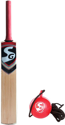 

SG Cricket Practice Combo - Maxxum Plus Kashmir Willow Cricket Bat, Size 5 + I-ball Hanging Practice Ball Cricket Kit(Bat Size: 5 (Age Group 10 - 12 Years))
