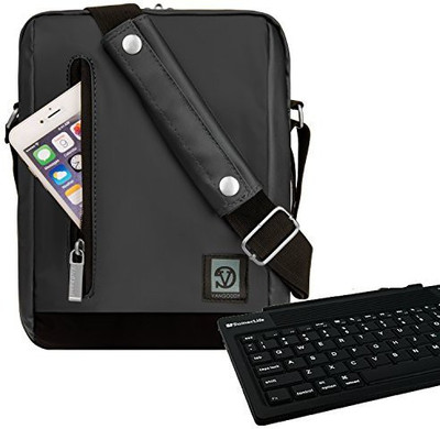 

Vangoddy 8 inch Laptop Messenger Bag(Black)