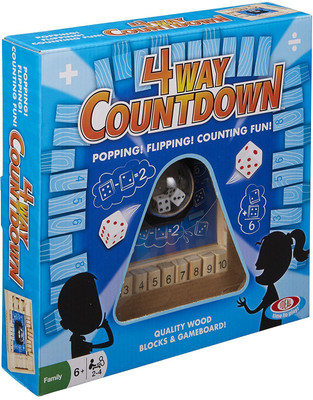 

Ideal POOF-Slinky Four Way CountDown Wooden Mathematics Learning Game(Multicolor)