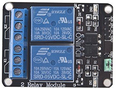 

Generic Iduino New 5V 2 Channel Relay Module For Pic Avr Dsp Arm Arduino(Multicolor)